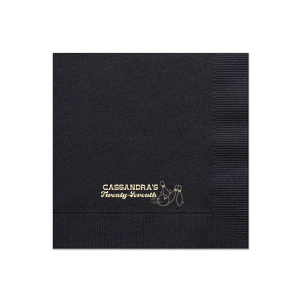 The Bowling Birthday Strike Napkin knocks it out of the park with a stylish depiction of pins and a bowling ball. Customize this striking piece for your event with the honoree's name and age. Ideal for celebrating milestones and creating lasting memories.