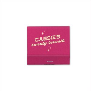 The Bowling Birthday Sparkle Matchbook highlights bold lettering, sparkle accents, and your name and date details! Celebrate milestones with a fun, statement-making detail. Amazing for birthday parties.