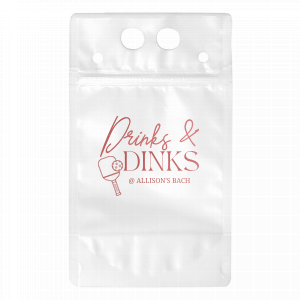 Get the party started with our Pickleball Bachelorette Drink Pouch. Perfect for the pickleball enthusiast in your life, you can customize this drink pouch with the honoree at your upcoming bachelor or bachelorette party. 