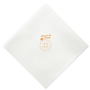 Celebrate your union with a playful twist using the Engagment Ring Tic-Tac-Toe Game Napkin, highlighting an engagement ring themed board. Add a personal touch with the couple's names in a funky, unique style. Ideal for adding fun to any wedding-related festivity.