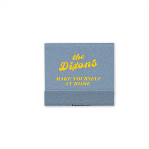 Welcome your guests with the Make Yourself at Home Matchbox. Personalized to perfection with your family name, this modern party favor is great for decorating or passing out at a housewarming party. 