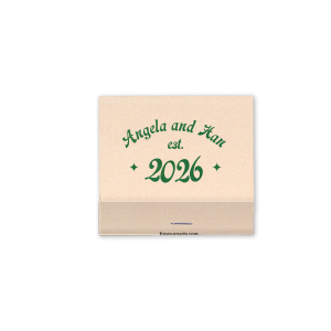 Celebrate the flame of your union with the Love Established Anniversary Matchbox. Feature your and your partner's names alongside your special date, marking when your journey together began. An endearing memento for anniversaries or couple celebrations.