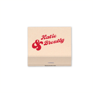 Commemorate your partnership with the Union Spark Matchbox, showcasing your and your partner's names in a retro inspired font, joined by a bold ampersand. An elegant way to celebrate your togetherness at any romantic occasion.