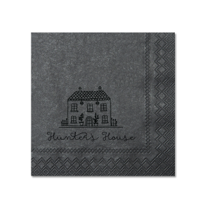 Add a touch of charm to your home with the Whimsy Home Sketch Napkin, featuring a hand-drawn house graphic above your name in a playful script. Perfect for housewarmings or as a delightful addition to your everyday table setting.

Looking to have a sketch made of a specific home?  Email us a picture of the house at customerservice@foryourparty.com and we will reply with a quote for our design services.