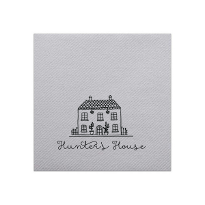 Add a touch of charm to your home with the Whimsy Home Sketch Napkin, featuring a hand-drawn house graphic above your name in a playful script. Perfect for housewarmings or as a delightful addition to your everyday table setting.

Looking to have a sketch made of a specific home?  Email us a picture of the house at customerservice@foryourparty.com and we will reply with a quote for our design services.