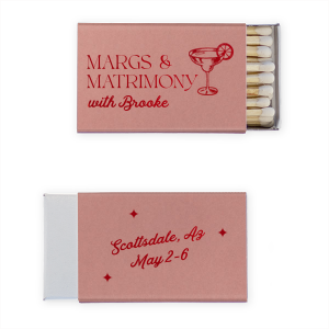 Margs and Matrimony Bachelorette Party Matchbox