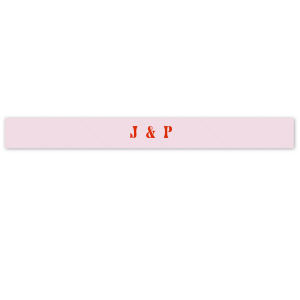 Add an elegant touch to your wedding decor with the Initial Embrace Wedding Ribbon, personalized with the couple's intertwined initials. A classic detail to tie together the beauty of your special day.
