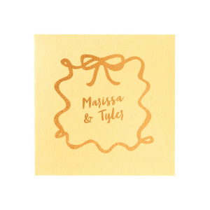 Bows and Vows Frame Napkin