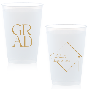 Sip in honor of achievement with the Grad Cap Personalized Year Cup, featuring the graduate's name and graduation year artfully integrated into the iconic silhouette of a graduation cap. A memorable keepsake for this momentous occasion.