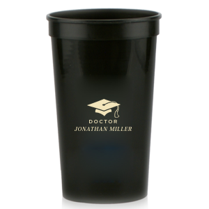 Honor the graduate's hard-earned milestone with the Grad Cap Toast Cup, customized with the graduate's name and featuring a classic graduation cap graphic. A perfect vessel to celebrate their bright future at the graduation party.