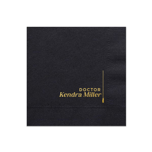 Mark the turning of the tassel with the Minimal Tassel Graduation Napkin, personalized with the graduate's name and adorned with an elegant tassel graphic. A symbol of achievement and a festive detail for any graduation celebration.
