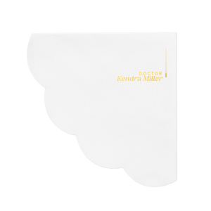 Mark the turning of the tassel with the Minimal Tassel Graduation Napkin, personalized with the graduate's name and adorned with an elegant tassel graphic. A symbol of achievement and a festive detail for any graduation celebration.