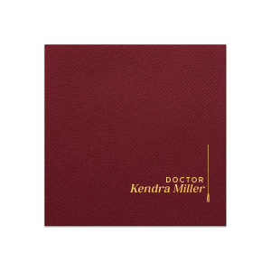 Mark the turning of the tassel with the Minimal Tassel Graduation Napkin, personalized with the graduate's name and adorned with an elegant tassel graphic. A symbol of achievement and a festive detail for any graduation celebration.