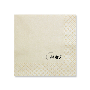 Bring a playful country flair to your wedding with the Yee Haw Retro Initials Napkin, featuring "Yee Haw" in a whimsical script arching over the couple's initials in a retro-inspired font. Customize with your event's date or a personal touch for a one-of-a-kind celebration.