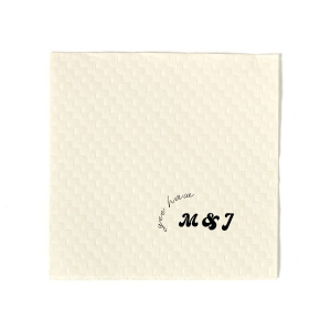 Bring a playful country flair to your wedding with the Yee Haw Retro Initials Napkin, featuring "Yee Haw" in a whimsical script arching over the couple's initials in a retro-inspired font. Customize with your event's date or a personal touch for a one-of-a-kind celebration.