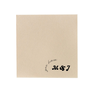 Bring a playful country flair to your wedding with the Yee Haw Retro Initials Napkin, featuring "Yee Haw" in a whimsical script arching over the couple's initials in a retro-inspired font. Customize with your event's date or a personal touch for a one-of-a-kind celebration.