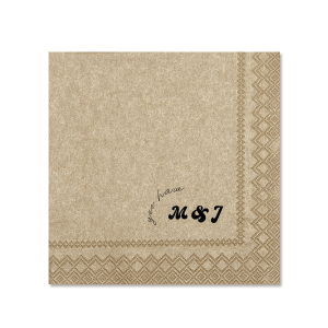 Bring a playful country flair to your wedding with the Yee Haw Retro Initials Napkin, featuring "Yee Haw" in a whimsical script arching over the couple's initials in a retro-inspired font. Customize with your event's date or a personal touch for a one-of-a-kind celebration.