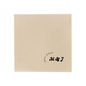 Bring a playful country flair to your wedding with the Yee Haw Retro Initials Napkin, featuring "Yee Haw" in a whimsical script arching over the couple's initials in a retro-inspired font. Customize with your event's date or a personal touch for a one-of-a-kind celebration.
