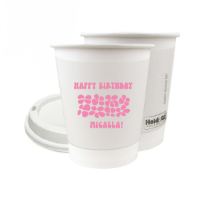 Turn back time at your birthday party with the Retro Floral Groove Cup, personalized with your name in a funky, retro-inspired font, and decked out with a groovy '70s floral pattern. A hip and nostalgic way to raise a toast on your special day.