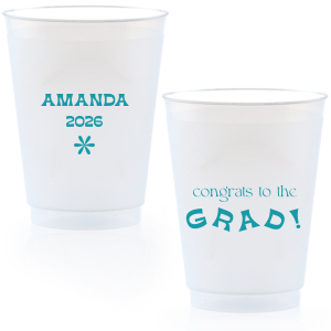 Celebrate the graduate with the Congrats To The Graduate Cup. Perfect for a graduation party, this can be personalized with the graduate's name and the date. This will add a unique element to your celebration!