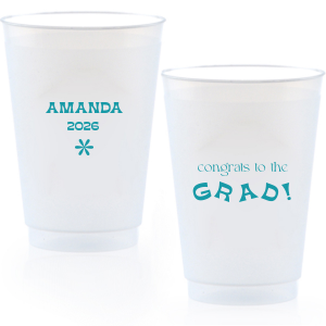 Celebrate the graduate with the Congrats To The Graduate Cup. Perfect for a graduation party, this can be personalized with the graduate's name and the date. This will add a unique element to your celebration!