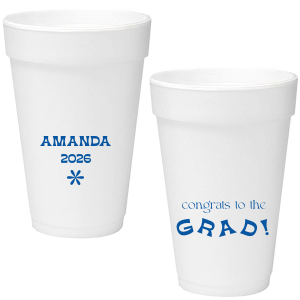 Celebrate the graduate with the Congrats To The Graduate Cup. Perfect for a graduation party, this can be personalized with the graduate's name and the date. This will add a unique element to your celebration!