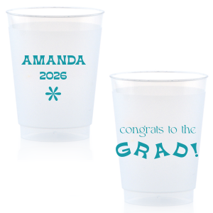 Celebrate the graduate with the Congrats To The Graduate Cup. Perfect for a graduation party, this can be personalized with the graduate's name and the date. This will add a unique element to your celebration!