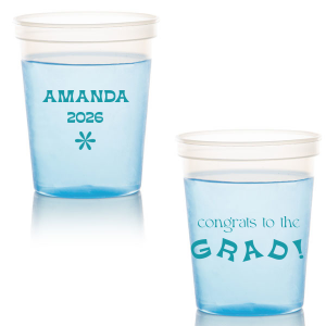 Celebrate the graduate with the Congrats To The Graduate Cup. Perfect for a graduation party, this can be personalized with the graduate's name and the date. This will add a unique element to your celebration!