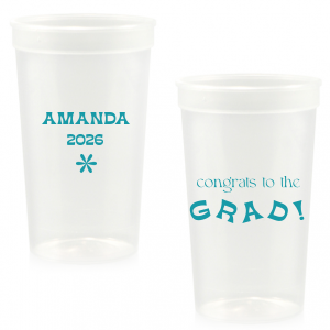 Celebrate the graduate with the Congrats To The Graduate Cup. Perfect for a graduation party, this can be personalized with the graduate's name and the date. This will add a unique element to your celebration!