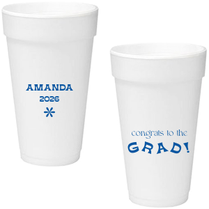 Celebrate the graduate with the Congrats To The Graduate Cup. Perfect for a graduation party, this can be personalized with the graduate's name and the date. This will add a unique element to your celebration!