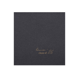 Mark the occasion with the Graduation Soiree Elegance Napkin, beautifully personalized with the graduate's name and commencement year in a contemporary script. A refined essential for any modern and classic graduation celebration.