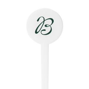 Stir up some nostalgia at your bachelor party with the Bachelor Party Initial Stir Stick, featuring the bachelor's initial in a vintage-inspired script font. Ideal for a gathering that celebrates the great outdoors and the 'last cast' before the big day.