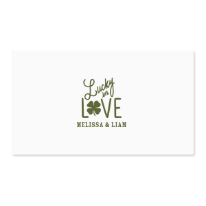 Celebrate your love with the Lucky In Love Label. Featuring a place to customize with the couple's names, this label is perfect for sealing gift bags for an anniversary party, bridal shower, or wedding.