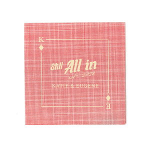 Celebrate the luster of your lasting love with the Diamonds Playing Card Still All In Anniversary Napkin. Encased within the diamond suit, your initials take center stage, complemented by the bold "Still All In" phrase, the treasured year in script, and the couple's name below. A timeless keepsake for your cherished anniversary festivity.
