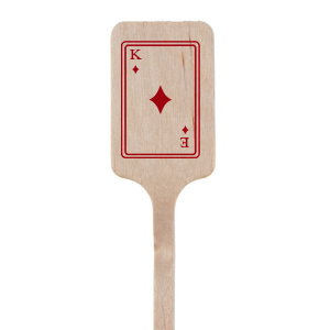 Celebrate your enduring bond with the Diamonds Playing Card Stir Stick, perfect for adding a personalized sparkle to your anniversary celebration. Customize this refined stirrer with your initials set within the iconic diamond card symbol, reflecting the precious nature of your continued love story.