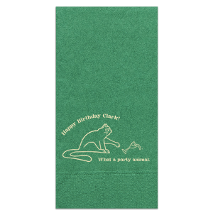 Add a splash of humor to your celebration with our personalized party napkins! Custom printed with the foil color of your choice, these napkins feature a playful design of a cat knocking over a glass that's sure to bring a smile to your guests' faces. Perfect for birthdays, casual gatherings, and fun events. Ideal for serving appetizers, drinks and dessert
