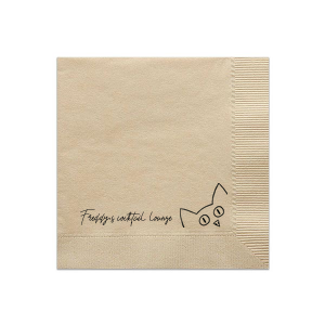 Add a touch of whimsy to your gathering with the Peekaboo Cat Personalized Napkin, featuring a charming illustration of a cat peeking out from the corner. Personalize this delightful napkin with your own tagline in a handwritten style, perfect for any birthday, pet party, or fun celebration.