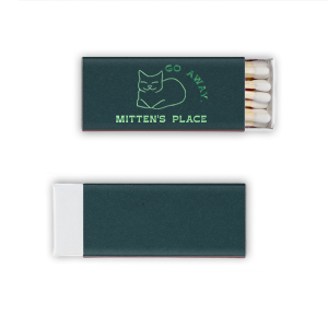 Add a cozy touch to your gatherings with the Loafing Cat Matchbook, ideal for home decor and entertaining. This charming matchbook is graced with an illustration of a cat in the classic 'loaf' pose and can be customized with your or your feline's name, creating a warm and personalized welcome for your guests.