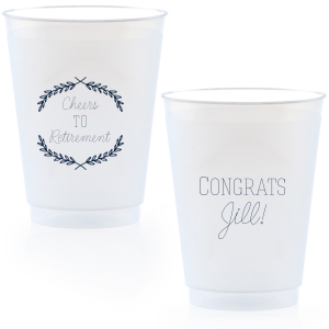 Raise a cup of honor with the Branch Framed Cheers Cup, elegantly bordered by arching leaves. Personalize with any milestone, while 'Congrats' and the achiever's name on the back toast to their distinguished success.