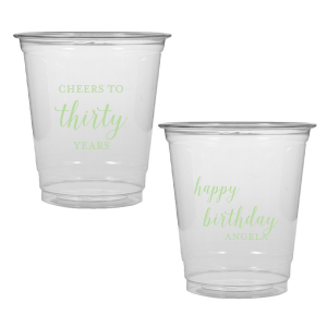Raise a toast with the Cheers to Years Cup, celebrating milestone moments. Make every sip a festive tribute to one's special day.  This Fun design has on one side the exclamation "Cheers to" , followed by the number of years in fun script. The reverse side wishes "Happy Birthday" in playful script, with the celebrant’s name in bold caps. A Big Shout OUT to a Special Person!
