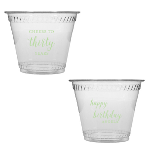 Raise a toast with the Cheers to Years Cup, celebrating milestone moments. Make every sip a festive tribute to one's special day.  This Fun design has on one side the exclamation "Cheers to" , followed by the number of years in fun script. The reverse side wishes "Happy Birthday" in playful script, with the celebrant’s name in bold caps. A Big Shout OUT to a Special Person!