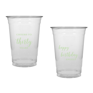 Raise a toast with the Cheers to Years Cup, celebrating milestone moments. Make every sip a festive tribute to one's special day.  This Fun design has on one side the exclamation "Cheers to" , followed by the number of years in fun script. The reverse side wishes "Happy Birthday" in playful script, with the celebrant’s name in bold caps. A Big Shout OUT to a Special Person!