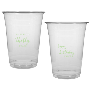 Raise a toast with the Cheers to Years Cup, celebrating milestone moments. Make every sip a festive tribute to one's special day.  This Fun design has on one side the exclamation "Cheers to" , followed by the number of years in fun script. The reverse side wishes "Happy Birthday" in playful script, with the celebrant’s name in bold caps. A Big Shout OUT to a Special Person!