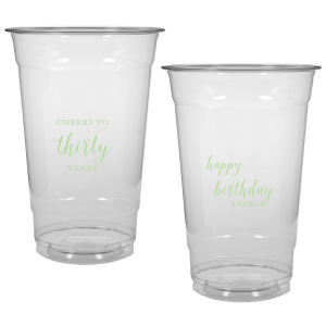 Raise a toast with the Cheers to Years Cup, celebrating milestone moments. Make every sip a festive tribute to one's special day.  This Fun design has on one side the exclamation "Cheers to" , followed by the number of years in fun script. The reverse side wishes "Happy Birthday" in playful script, with the celebrant’s name in bold caps. A Big Shout OUT to a Special Person!