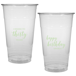 Raise a toast with the Cheers to Years Cup, celebrating milestone moments. Make every sip a festive tribute to one's special day.  This Fun design has on one side the exclamation "Cheers to" , followed by the number of years in fun script. The reverse side wishes "Happy Birthday" in playful script, with the celebrant’s name in bold caps. A Big Shout OUT to a Special Person!