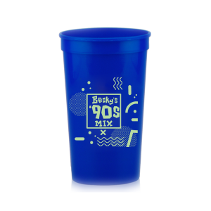 Sip back into the 90s with the 90’s Mix Party Fun Cup. Featuring a funky square with the Celebrant’s Name above "90s Mix," it's a tribute to vibrant colors and rad patterns. Customize for a celebration that's all that and a fresh Prince groove!