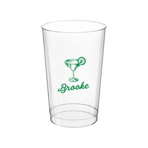 Raise a glass to the future Mrs. with the Margs and Matrimony Bachelorette Party Toast Cup, personalized in script with her name and adorned with a hand-drawn margarita. A bold and stylish choice for a memorable bachelorette party toast.