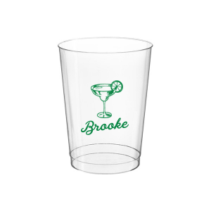 Raise a glass to the future Mrs. with the Margs and Matrimony Bachelorette Party Toast Cup, personalized in script with her name and adorned with a hand-drawn margarita. A bold and stylish choice for a memorable bachelorette party toast.