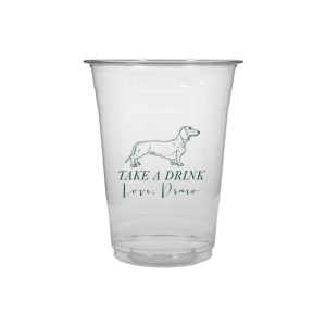 A Dachshund cup will be an adorable addition to your event! If you are a dog lover customize this cup with your name or the name of your furry friend. 