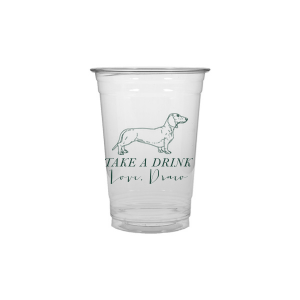A Dachshund cup will be an adorable addition to your event! If you are a dog lover customize this cup with your name or the name of your furry friend. 